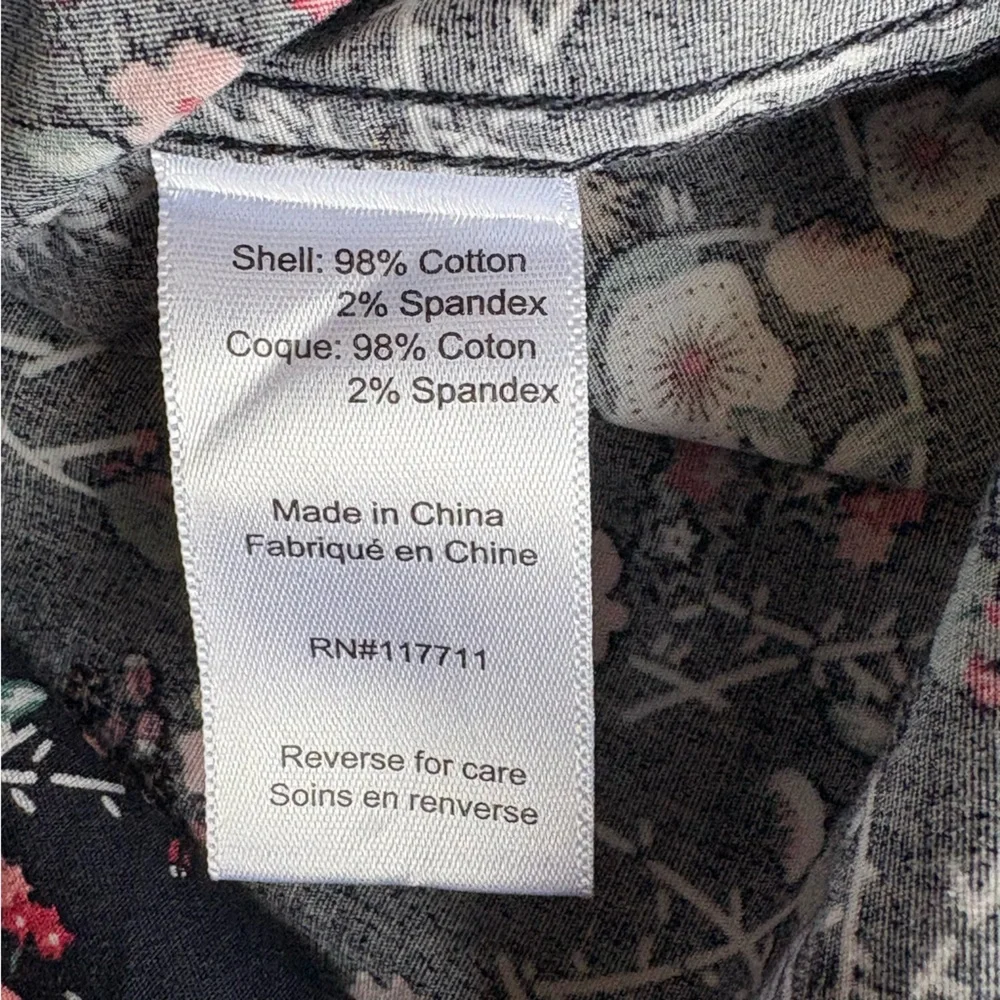Paisley & Gray Floral Navy Men's Button Down Slim Fit Small 15